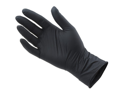 Disposable Nitrile Gloves - Black (100 pcs)